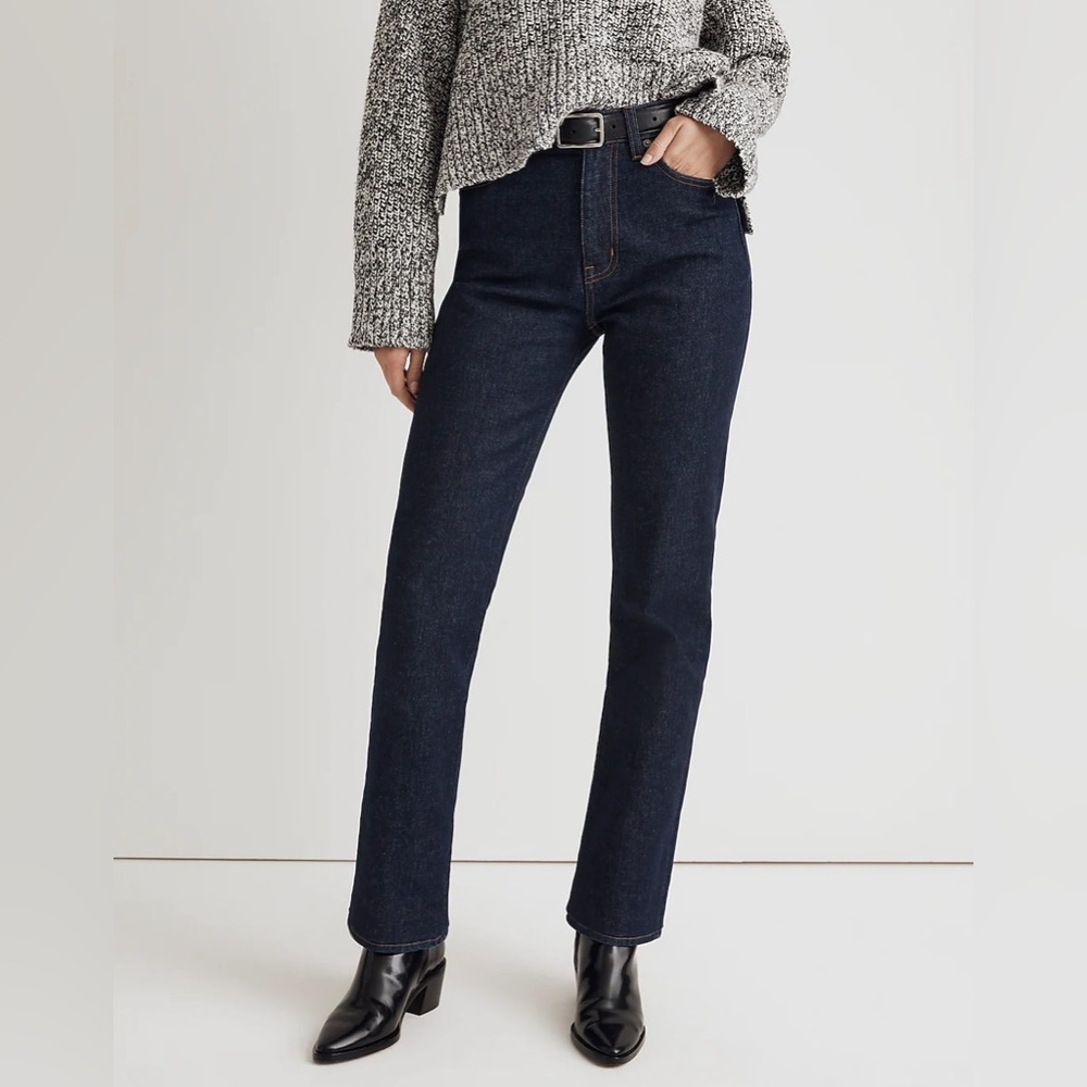 Madewell Women's 90s Straight Leg Jeans - Dark Blue